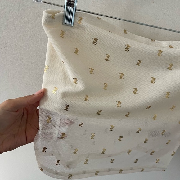 Juicy Couture White Gold Tube Top - Picture 2 of 4